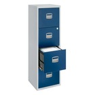 Classeur monobloc Budget beige/beige 4 tiroirs H 128 cm
